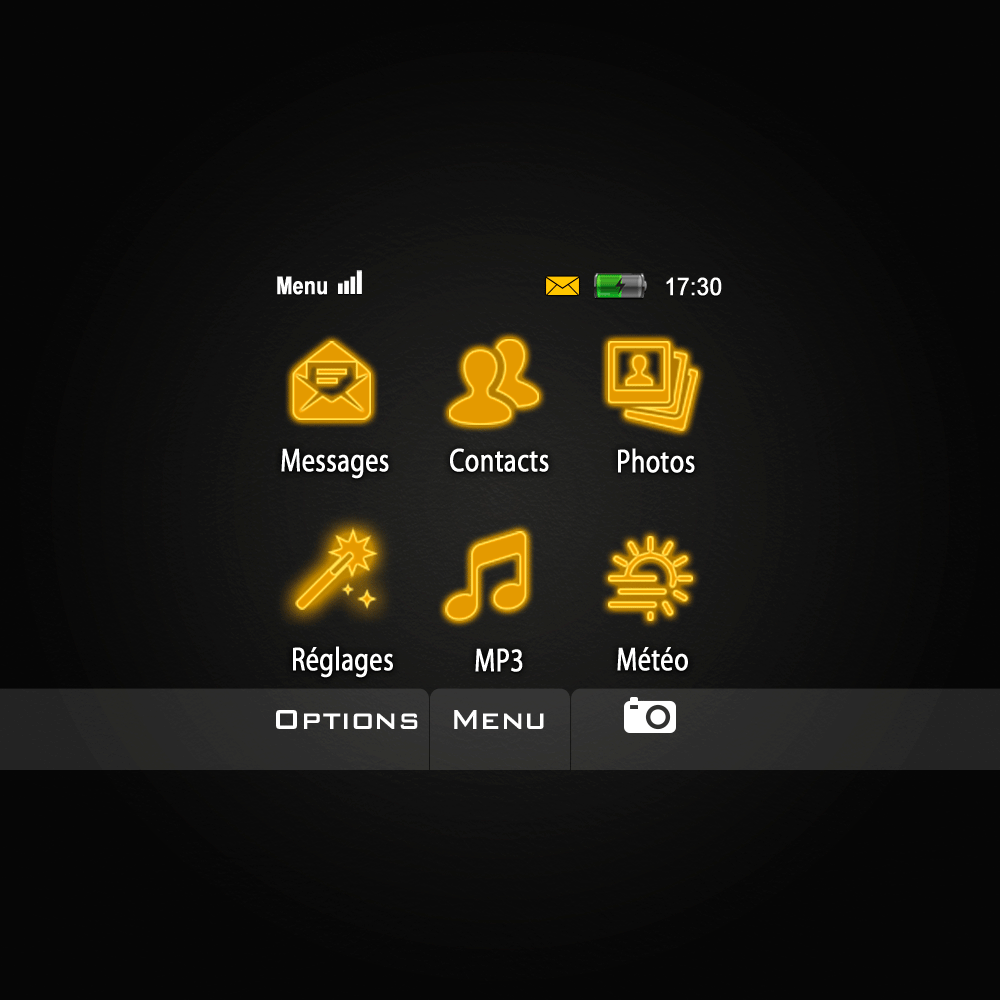 Personalize your phone with this attractive neon theme