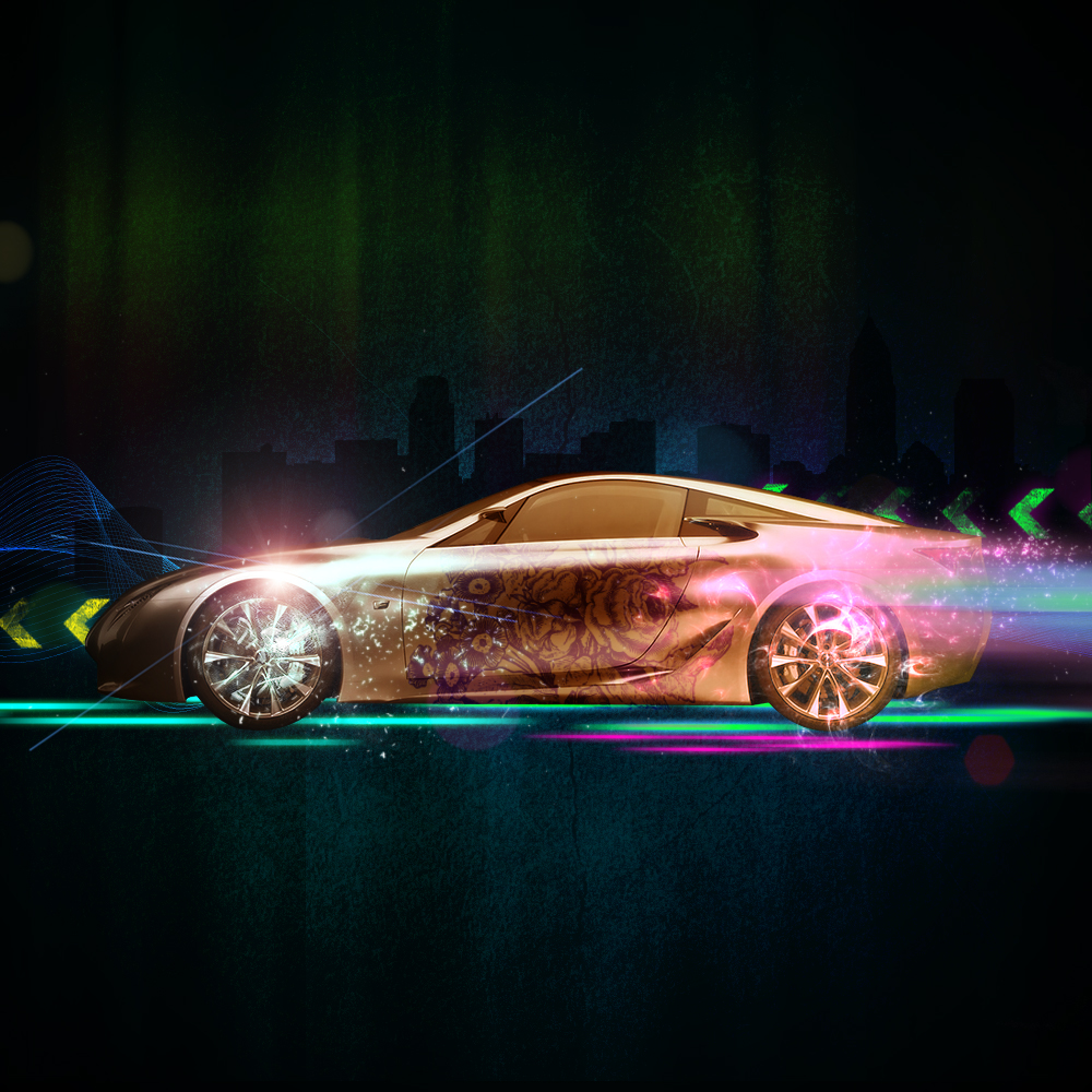 Bolide metallic under the fluorescent rays