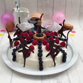 Gâteau boîte à musique