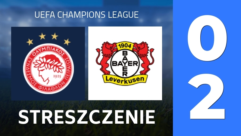Streszczenie : Olympiacos Piraeus - Bayer Leverkusen - UEFA Champions League 25/26