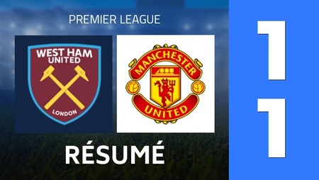 Résumé : West Ham United - Manchester United (1 - 1) - Score Final