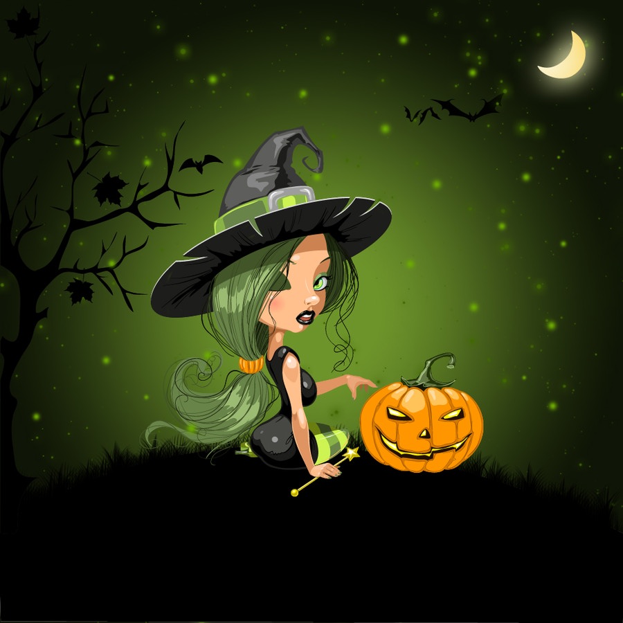 Bruxinha do Halloween