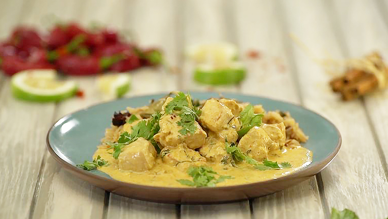 Pilau Rice with Chicken Grama-sala