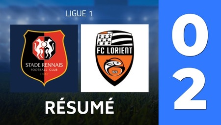 Résumé : Stade Rennais FC - FC Lorient (0 - 2) - Score Final
