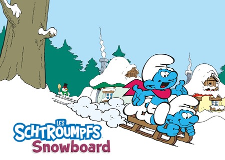 Smurf Snowboard