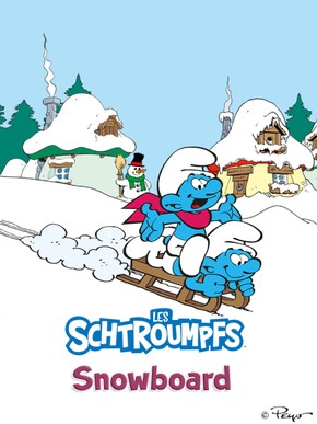 Smurf Snowboard