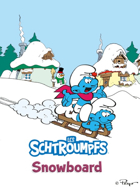Smurf Snowboard