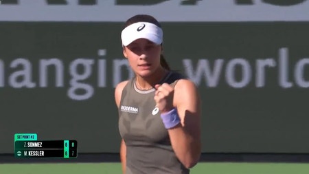 Sonmez overwhelms Kessler in Indian Wells opener