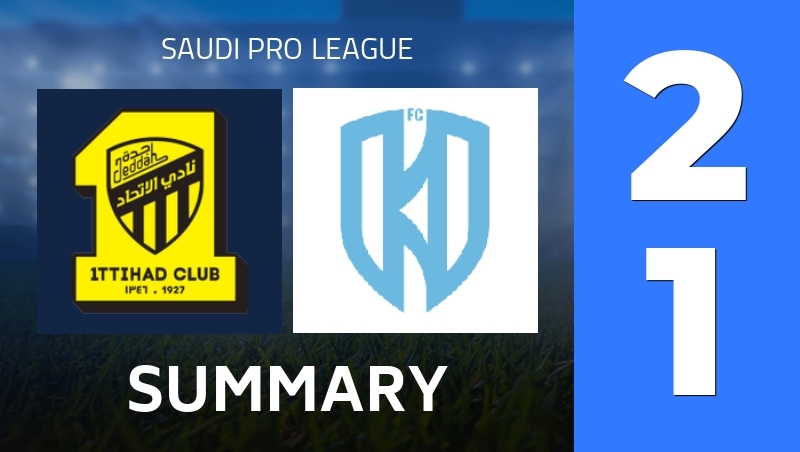 Summary : Al-Ittihad Club - Al-Akhdoud Club - Saudi Pro League 25/26