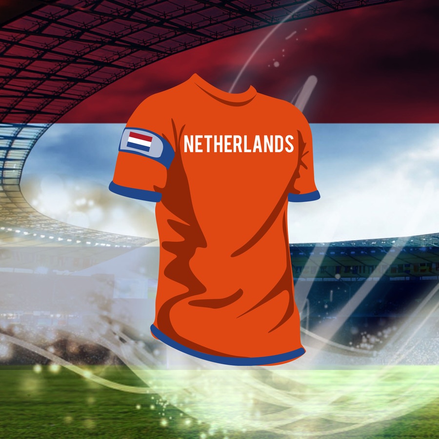 Camisola de futebol : Paises Baixos