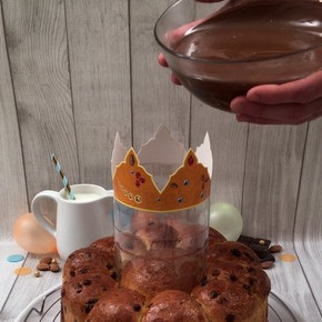 La brioche des Rois aux pépites de chocolat