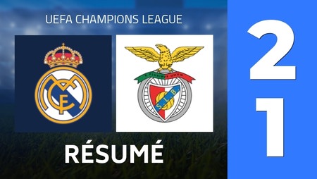 Summary : Real Madrid - SL Benfica (2 - 1) - Final Score